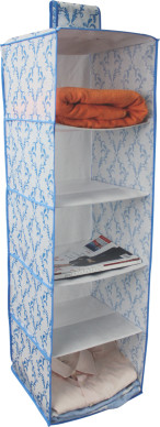 Nonwoven Hanging Shoes Organizer with 5 Compartments