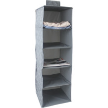 PEVA Hanging Shoes Organizer with 5 Compartments