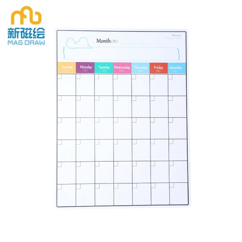 Magnetic Weekly Meal Planner Dry Erase Board