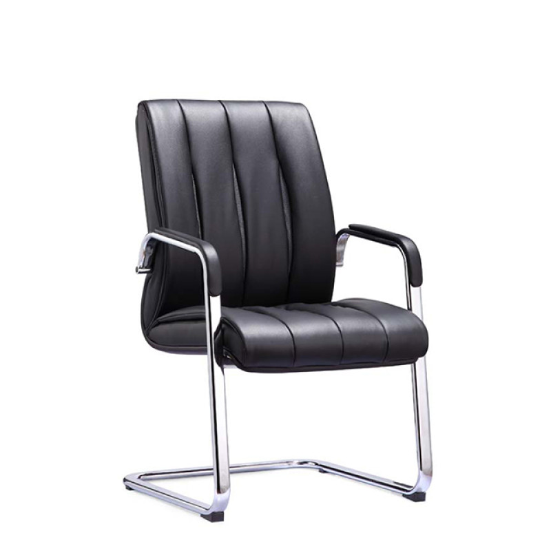 Modern multicolor PU Meeting Room Office Visitor Chairs with Arms leather furniture