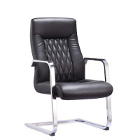 Modern multicolor PU Meeting Room Office Visitor Chairs with Arms leather furniture