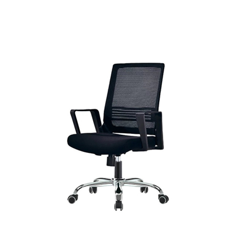 Middle Back office Mesh Chair with nylon base,PP Armrest(YF-130)