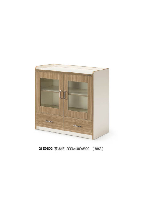 Office file cabinet with double door,2 drawers,with handle,tea tank(YF-21E0802)