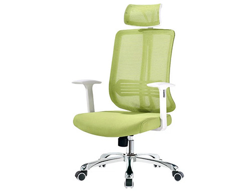 Green Mesh Office Executive Chair with Headrest and Castor Base (YF-A110)