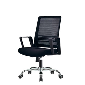 Wholesale Mid-Back Mesh Office Chair With PP Back Frame And Armrest, Chrome Base(YF-130)