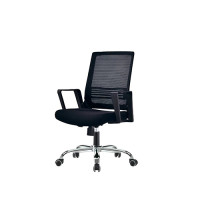 Wholesale Mid-Back Mesh Office Chair With PP Back Frame And Armrest, Chrome Base(YF-130)