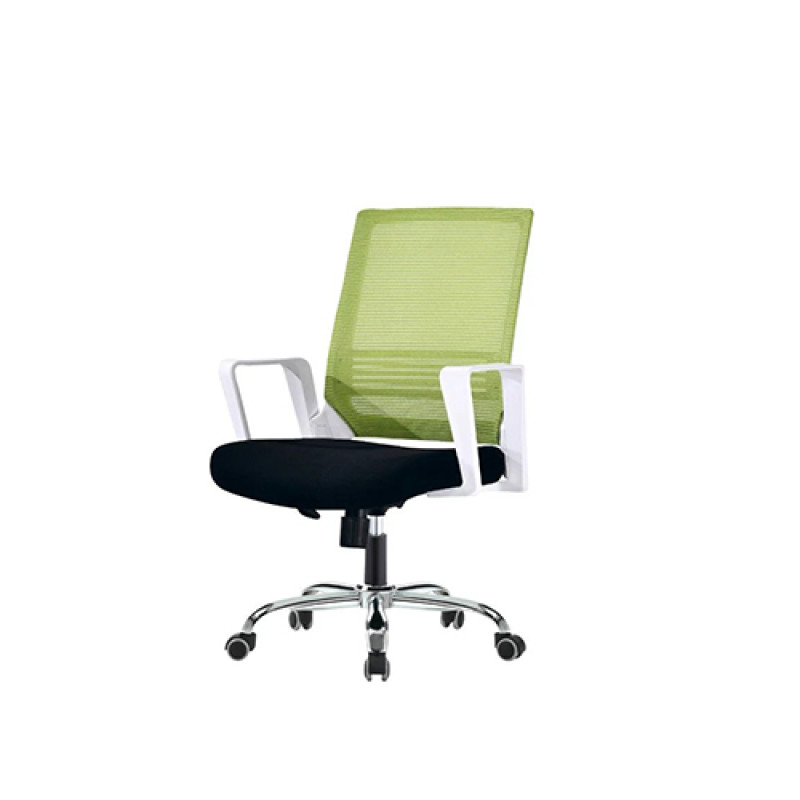 Wholesale Mid-Back Mesh Office Chair With PP Back Frame And Armrest, Chrome Base(YF-130)