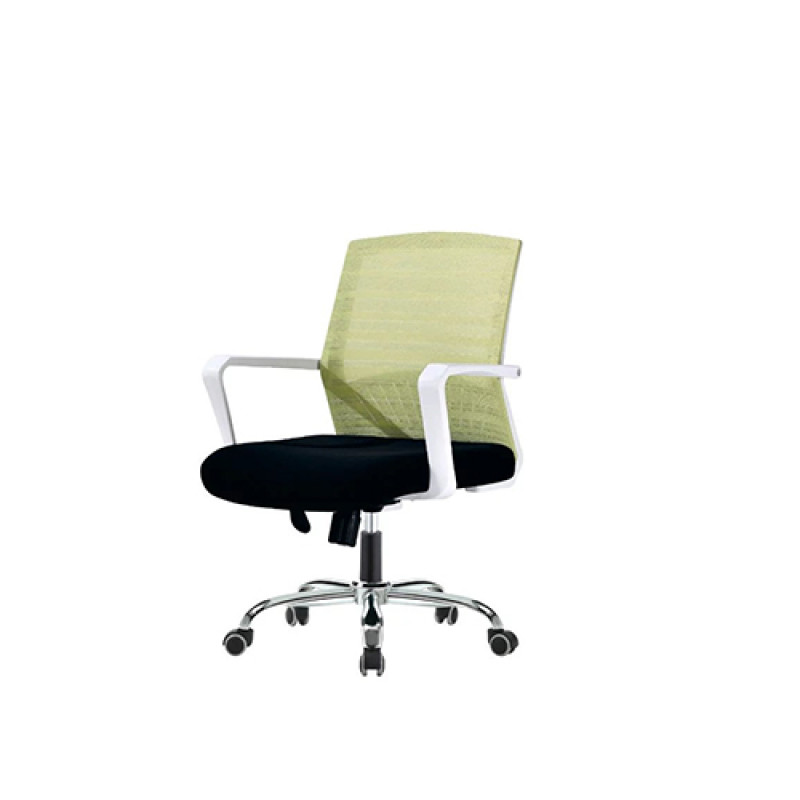 Wholesale task chair with plastic amrest, chrome base(YF-094)