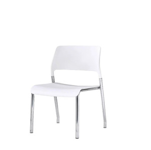 Office Stacking Chair With Plastic Seat And Back, Chrome Base (YF-X05)