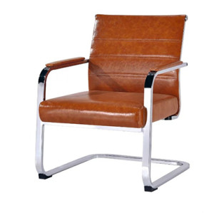 Wholesale mid-back leather office visitor chair(YF-F01 PU)