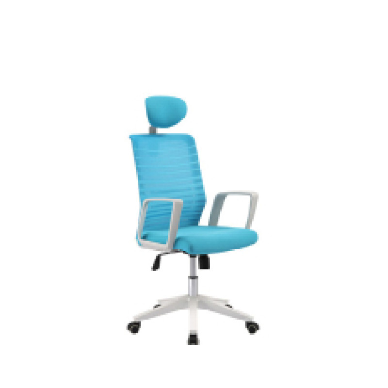 Office task chair with PP back frame and armrest, nylon base, butterfly mechanism(YF-5604A)
