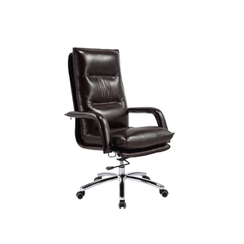 Wholesale Double colored geniun leather swivel chair(9585)