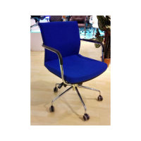 Wholesale mesh office task chair with armrests and aluminum base(YF-153C)