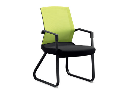 Wholesale Mesh Office chair with green frame, Plastic fixed armrest, Nylon base(YF-2609-GREEN)