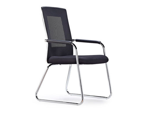 Wholesale Mesh office visitor chair with aluminum base and PU armrests(YF-5069C)