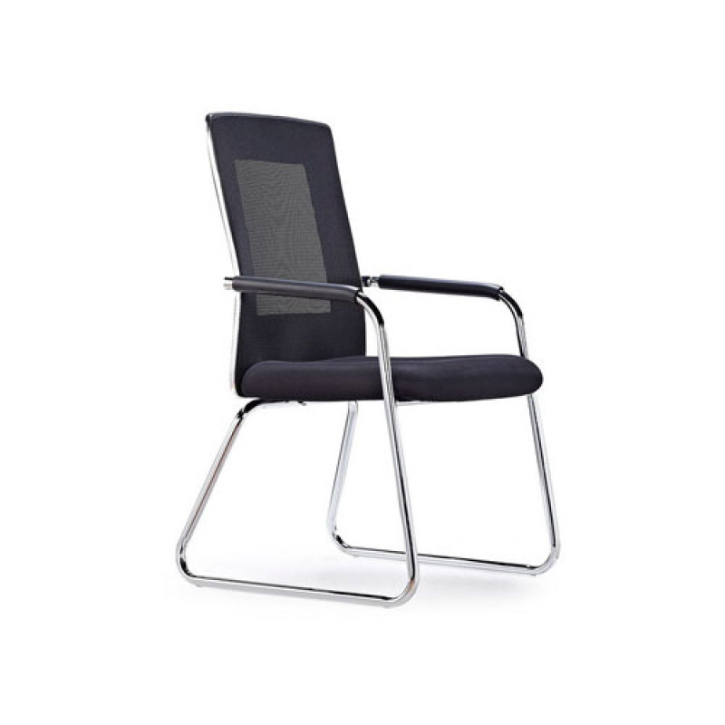 Wholesale mesh office visitor chair with aluminum base and PU armrests(YF-5069C)