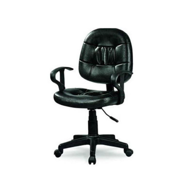 Wholesale leather swivel office chair with armrests(YF-040)