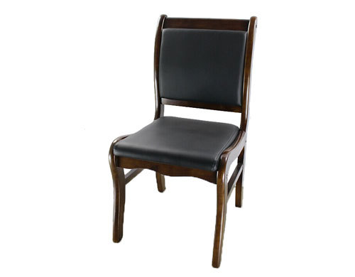 Wholesale modern black leather visitor chair(YF-204)