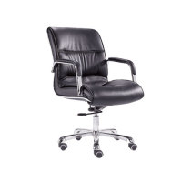 Wholesale Leather Swivel Chair With Armrests and Aluminum alloy Frame(YF-206A)