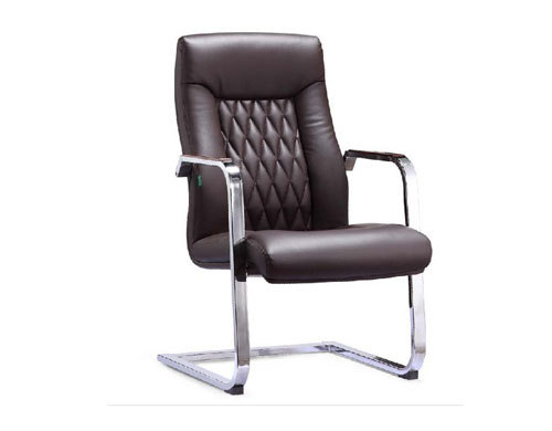 Leather Office Visitor Chair with Metal Armrest (YF-2511)