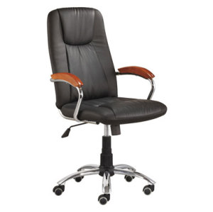 Wholesale swivel PU executive chair with stainless steel frame(YF-3079)
