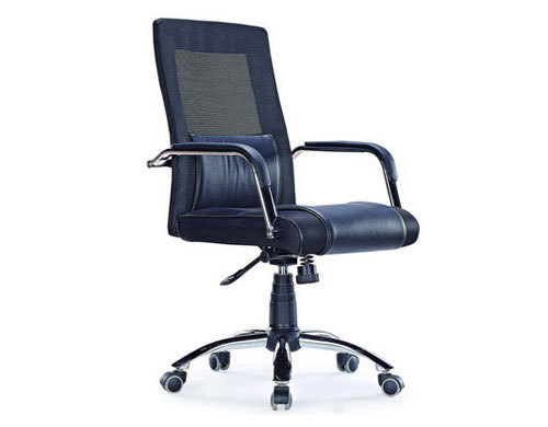 Wholesale leather mesh office chair, PU Caster/Chrome Feet(YF-3100)