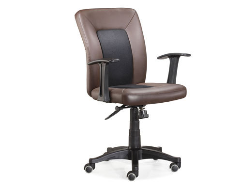 Wholesale middle back PU task chair with nylon aluminum and base(YF-3802-3)