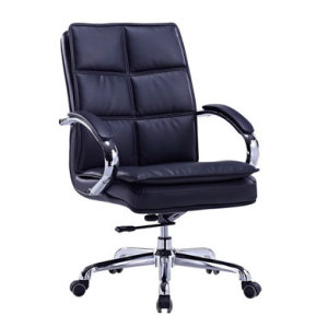 Mid-back PU Leather Office Executive Swivel Chair with Aluminum armrest and Aluminum Base(YF-8326)