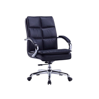 Mid-back PU Leather Office Executive Swivel Chair with Aluminum armrest and Aluminum Base(YF-8326)