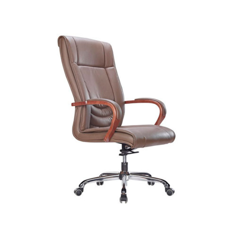 Wholesale leather swivel office chair with aluminum alloy frame(YF-9320)