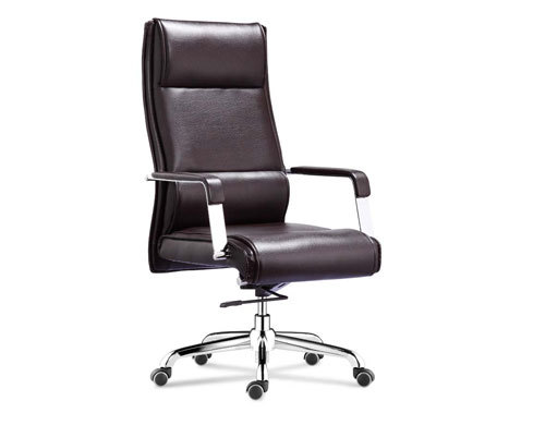 Wholesale Executive office chair with chrome armrest and chrome base(YF-9322)
