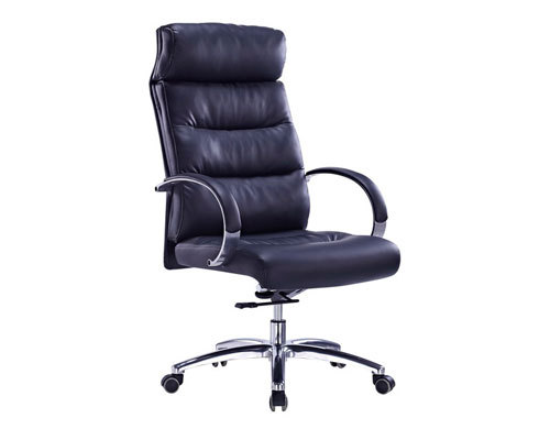 Wholesale Executive office chair with alloy armrests and chrome base(YF-9332)