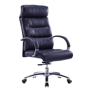 Wholesale Executive office chair with alloy armrests and chrome base(YF-9332)