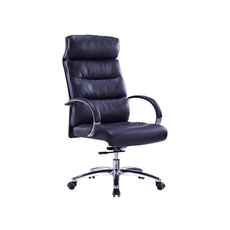 Wholesale Executive office chair with alloy armrests and chrome base(YF-9332)