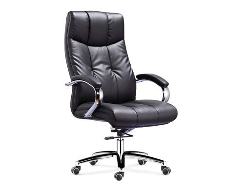 Wholesale Office executive chair with chrome armrest, chrome base, PU wheels(YF-9341)