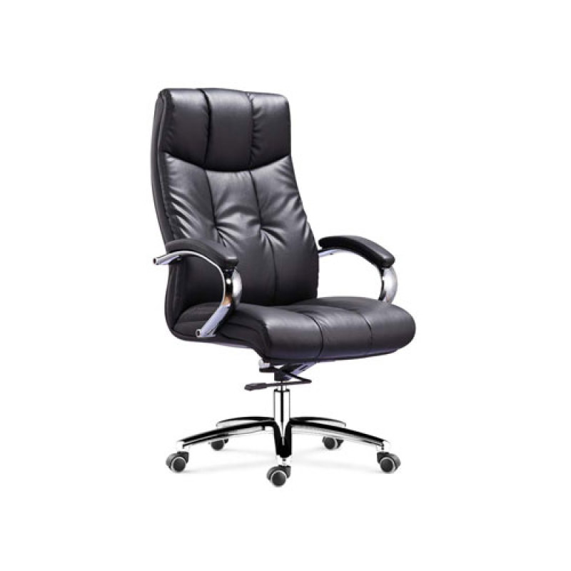 Wholesale Office executive chair with chrome armrest, chrome base, PU wheels(YF-9341)