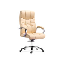 Wholesale Office executive chair with chrome armrest, chrome base, PU wheels(YF-9341)