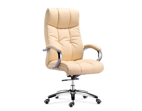 Wholesale Office executive chair with chrome armrest, chrome base, PU wheels(YF-9341)