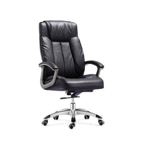 Wholesale leather office chair with PP armrests and aluminum base(YF-9368)