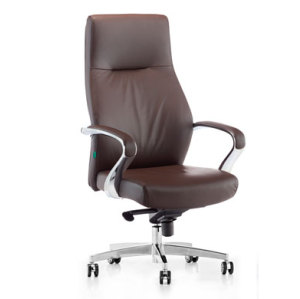 Wholesale High Back Brown PU Leather Office Executive Chair(YF-9550)
