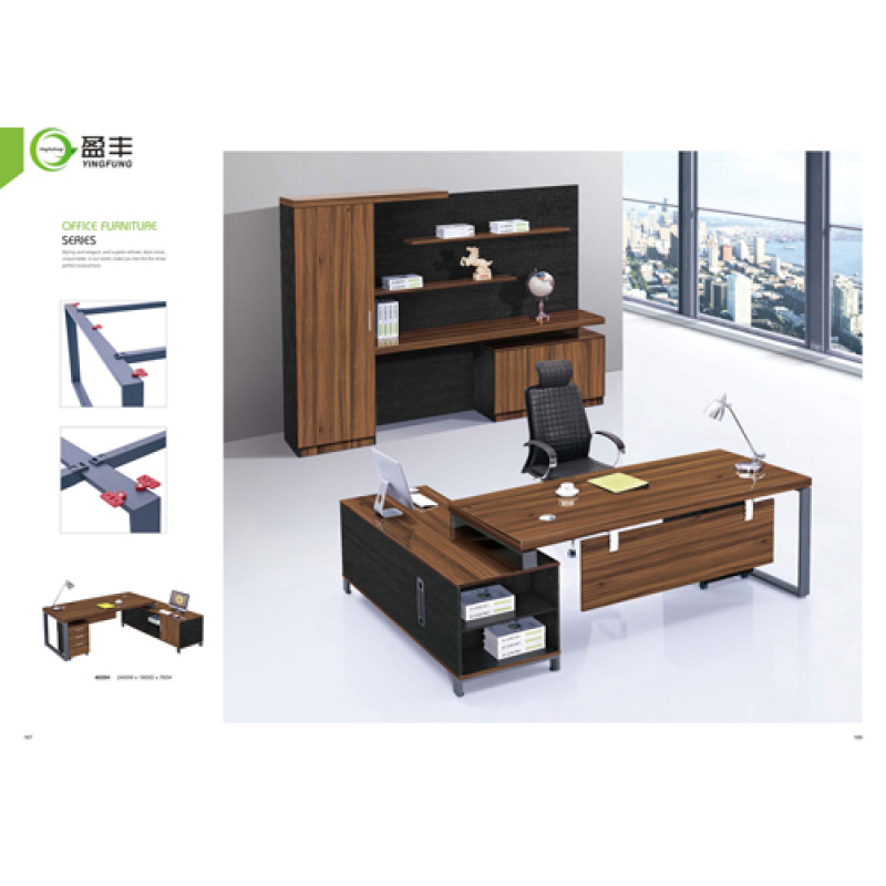 Wholesale excutive office desk with side cabinet(YF-4020H)