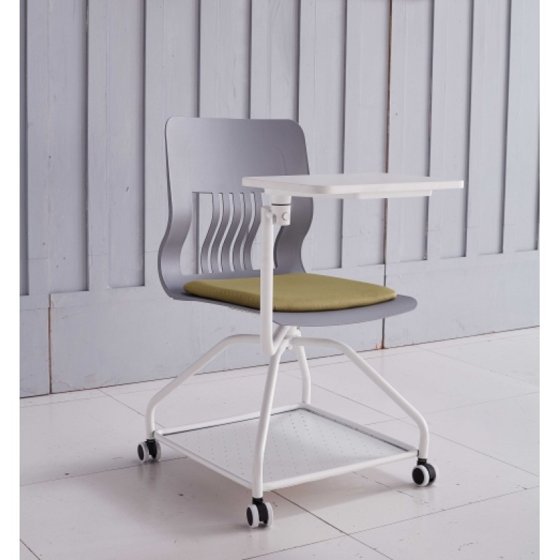 Modern Design Training Chair with  Castor Base and Writing Tablet (YF-01022)