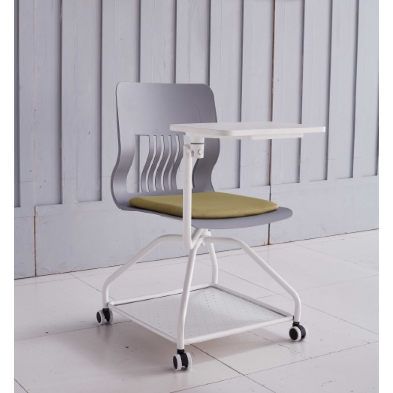 Modern Design Training Chair with Castor Base and Writing Tablet (YF-01022)