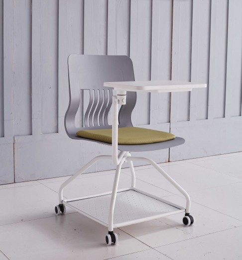 Modern Design Training Chair with  Castor Base and Writing Tablet (YF-01022)