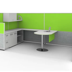 Wholesale Modern Office Furniture Workstation Desk with File Cabinet and Office Screen YF-JM(60)