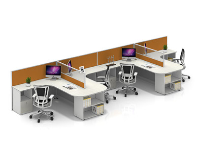 China Office Furniture Wholesale & Modular Office Workstation Desks & Modern Style Design Customized