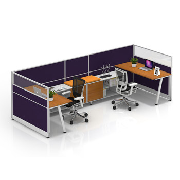 Modern Office Workstation Desks with Office Screen and Cabinets(YF-JM(60)-JM+P-1201)