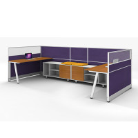 Modern Office Workstation Desks with Office Screen and Cabinets(YF-JM(60)-JM+P-1201)