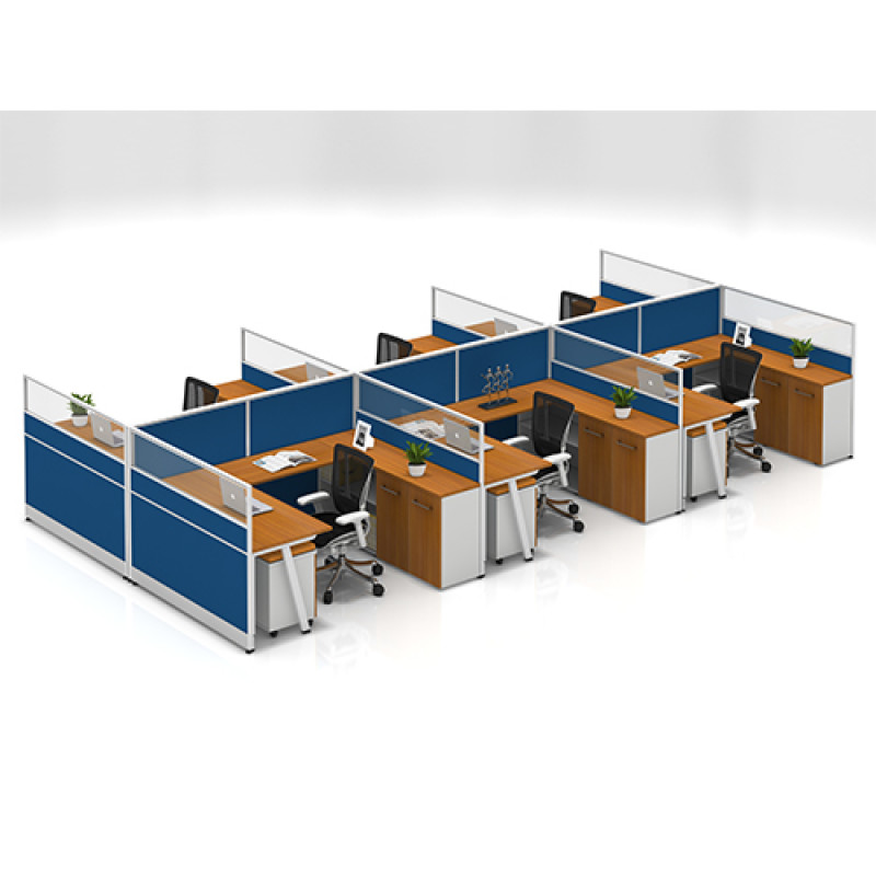 Modern Office Desks & Customized Modular Office Furniture & 6 Person Office Workstation Tables