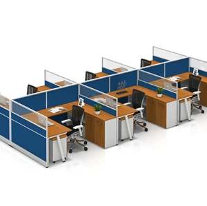 Modern Office Desks & Customized Modular Office Furniture & 6 Person Office Workstation Tables
